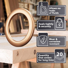 15pcs Oil Drain Plug Crush Washer Gasket Seal – 14mm Replacement for Hyundai/Kia - OEM 21513-23001 Fits Most Popular Models 2001-2022 by AUTOMAJOR