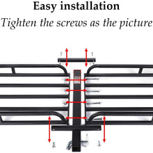 Orion Motor Tech 53x19x4-1/8 Hitch Mount Steel Cargo Carrier Luggage Basket Compatible with RV's, Trucks, SUV's, Vans, Cars Capacity for 2" Hitch Receiver - 500-lb Load Capacity