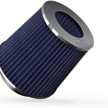 K&N Universal Clamp-On Air Filter: High Performance, Premium, Washable, Replacement Filter: Flange Diameter: 4 In, Filter Height: 5.5 In, Flange Length: 1.125 In, Shape: Round Tapered, RG-1001BL