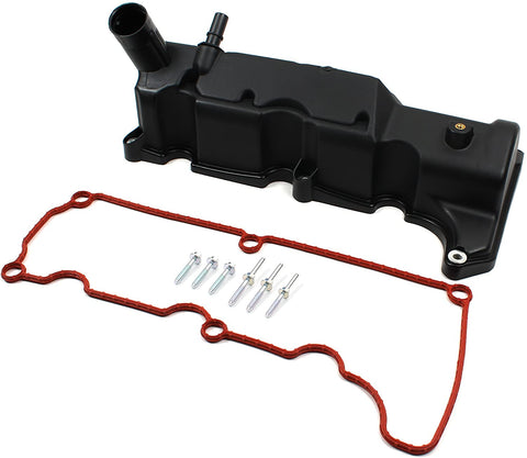 Right Side Engine Valve Cover with Gasket & Mounting Bolt Set Compatible with 04 - 11 FORD / MERCURY 4.0L (245cid) SOHC V6