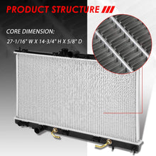 2448 Factory Style Aluminum Radiator Replacement for 02-07 Mitsubishi Lancer 2.0L/2.4L AT/MT