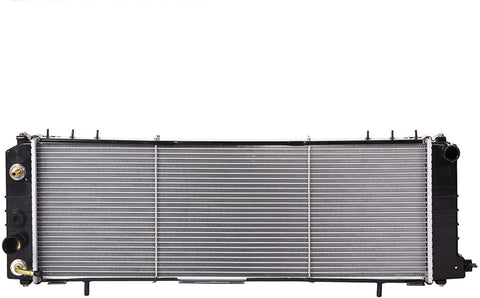 Lynol Cooling System Complete Aluminum Radiator Direct Replacement Compatible With 1987-1990 Jeep Cherokee Comanche Wagoneer L6 4.0L