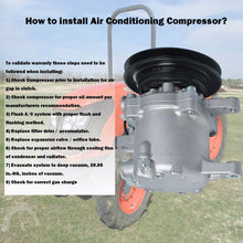 Podoy 3C581-50060 Air Conditioning M7040 Compressor AC for Compatible with Kubota M108S M5040 SVO7E M8540 M9540 3C581-97590 Tractor Parts