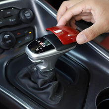 Gear Shift Knob Cover Trim for 2015-2020 Dodge Challenger/Charger, for 2018-2020 Dodge Durango (Carbon Fiber Look)