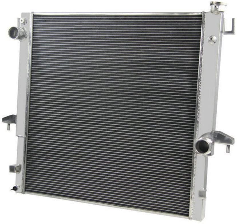 OzCoolingParts 03-10 Dodge Ram-Series Radiator - Pro 2 Row Core Full Aluminum Radiator For 2003-2010 2004 2005 06 07 08 09 Dodge Ram 2500/3500 5.9 6.7 L6 Cummins Engine