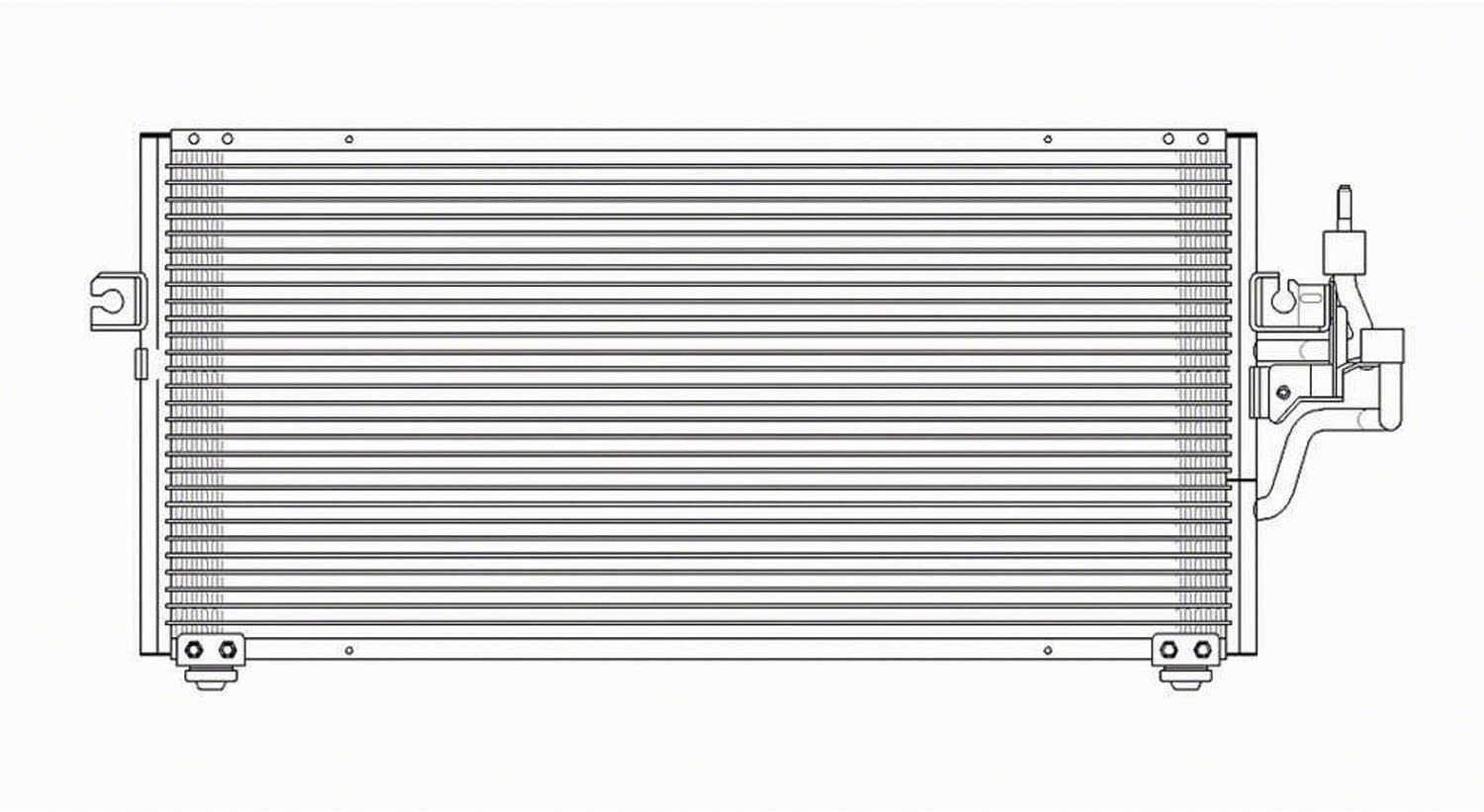 OE Replacement A/C Condenser MITSUBISHI MIRAGE 1997-2002 (Partslink MI3030114|MI3030115)
