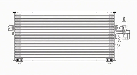OE Replacement A/C Condenser MITSUBISHI MIRAGE 1997-2002 (Partslink MI3030114|MI3030115)