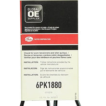 Gates 6PK1880 Premium Automotive V-Ribbed Belt
