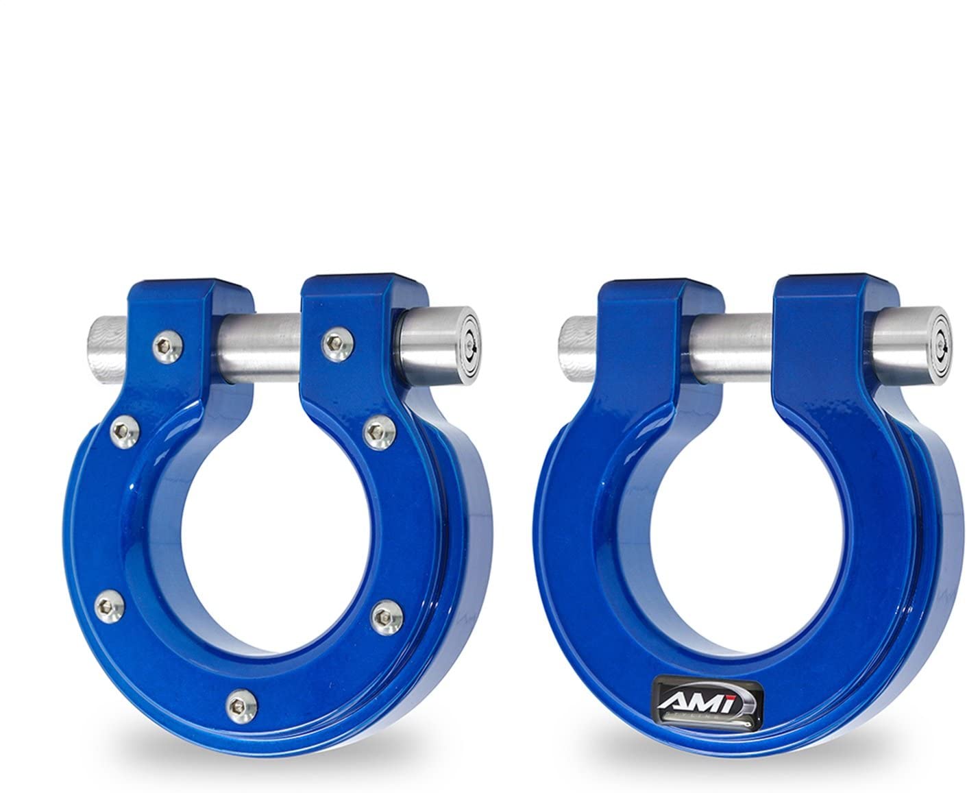 All Sales AMI 8814B-2 Demon V2 - Round D-Ring Blue, 1 Pack