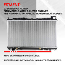 DPI 2414 OE Style Aluminum Core High Flow Radiator Replacement for 02-06 Altima 2.5 Liter Engine AT/MT