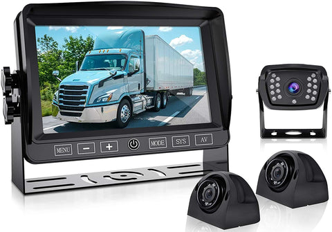 Backup Camera with 7‘’ Monitor for car/Trucks/Trailer/RVs/Camper/Van/Pickup Xroose 1080P Ip69k Waterproof Night Vision FY03