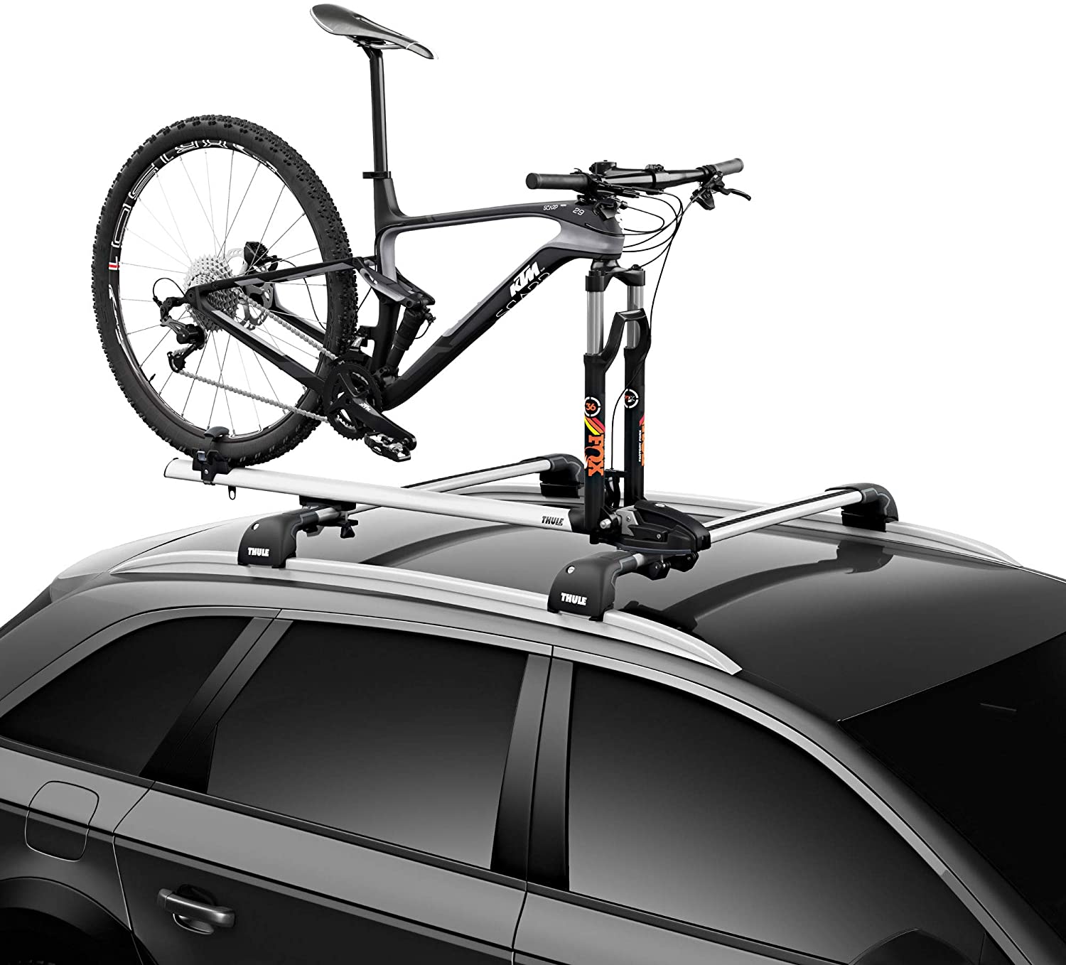 Thule ThruRide Roof Bike Rack , Black