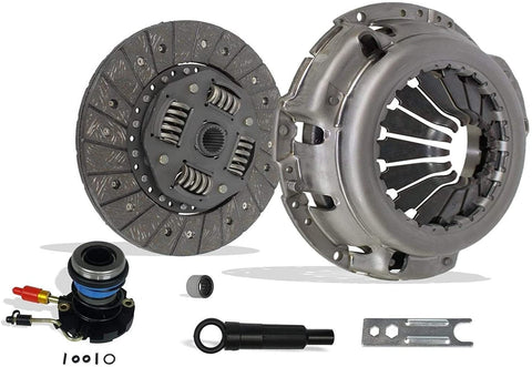 Clutch And Slave Kit Compatible With Ranger Pickup B2300 B2500 B3000 Limited Sport Xl Xlt Edge 1995-2011 2.3L L4 Dohc 2.5L L4 Sohc 3.0L V6 Ohv (07-142S)