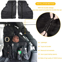 Roll Bar Storage Bag Cage with Multi-Pockets & Organizers & Cargo Bag Tool Kits for Jeep Wrangler JK TJ LJ & Unlimited 4-Door 1997-2018
