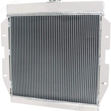 CoolingSky 4 Row All Aluminum Radiator 1955-1957 for Ford Thunderbird Y-Block 4.4L 4.8 5.1 V8 - Direct Replacement