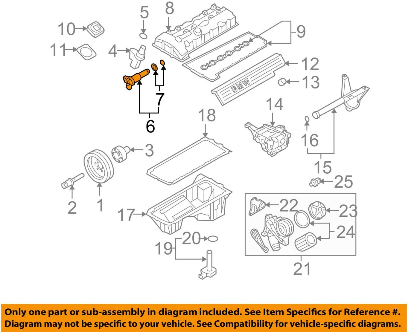 BMW 11-36-7-585-425 Engine Valve Adjuster, 1 Pack