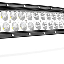 LED Light Bar Nilight 22Inch 120W Curved Spot Flood Combo LED Driving Lamp Off Road Lights LED Work Light for Trucks Boat Jeep Lamp,2 Years Warranty