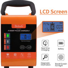 Beleeb Battery Charger Automotive 12V/20A 24V/10A Trickle Charger for Car Motorcycle Boat Marine Lawn Mower SLA ATV RV SUV Wet AGM Gel Cell Lead Acid Battery