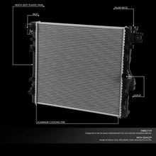 DNA Motoring OEM-RA-2957 2957 Factory Style Aluminum Cooling Radiator Replacement
