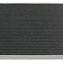 ALLOYWORKS 2 Row Radiator for 1997 1998 1999 2000 2001 2002 2003 Chevy Malibu/Pontiac Grand Am/Cutlass/Alero 2.4L 3.4 V6