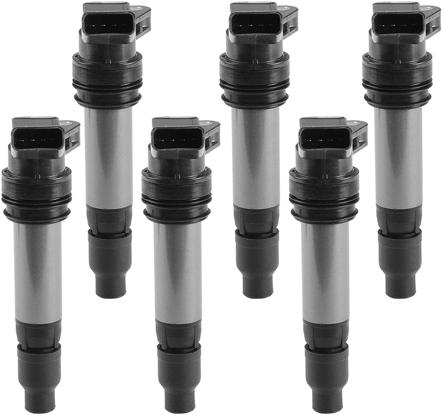 A-Premium Ignition Coil Pack Compatible with Land Rover LR2 Volvo S60 S80 V70 XC60 XC70 XC90 L6 3.0L 3.2L 6-PC