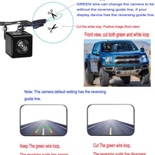 Front Rear View Backup Camera HD 170 Degree Wide Angle Waterproof Nigh Vision Reverse Cameras for 12V Cars