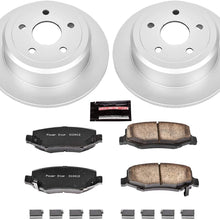 Power Stop CRK3090 Coated Brake Rotor & Ceramic Brake Pads- rear