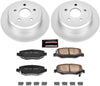 Power Stop CRK3090 Coated Brake Rotor & Ceramic Brake Pads- rear