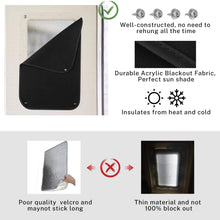 Kohree RV Door Window Shade, 24 x 16 Inch Camper Sunshade Privacy Screen Window Cover, Travel Trailer Motorhome Sun Shade Accessories, Acrylic Blackout Fabric, UV Rays Protection, Waterproof, Black