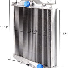 3 Row 52mm Aluminum Cooling Racing Radiator Stop Leak Compatible For Honda Civic 1992-2000 EK EG D15 D16 In/Out 28mm 1993 1994 1995 1996 1997 1998 1999