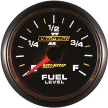 Auto Meter 4910 Ultra-Lite II 2-1/16" 0-280 ohms Full Sweep Electric Fuel Level Programmable Empty - Full Range Gauge