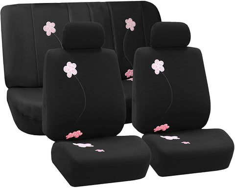 FH Group FB053102 Floral Seat Covers (Pink) Front Set with Gift – Universal Fit for Cars Trucks & SUVs