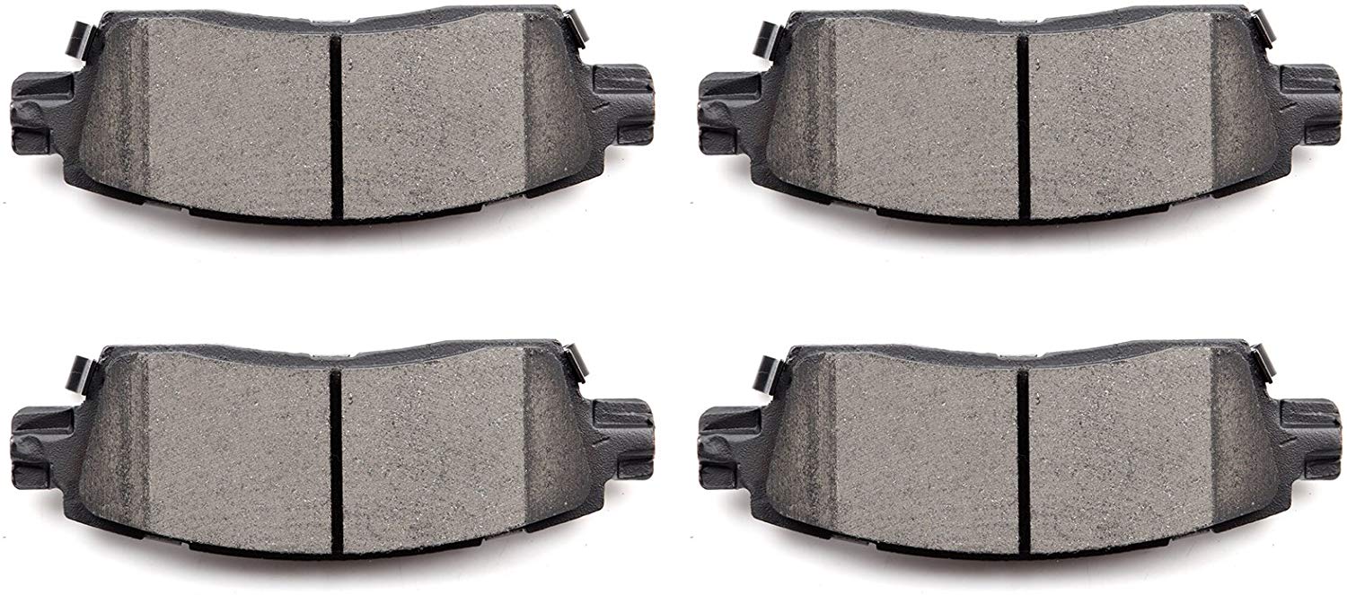 Brake Pads,ECCPP 4pcs Rear Ceramic Disc Brake Pads Kit for Buick Enclave/Rainier,Chevy SSR/Trailblazer/Trailblazer EXT/Traverse,GMC Acadia/Envoy/Envoy XL/Envoy XUV,Oldsmobile Bravada,Isuzu,Saab,Saturn