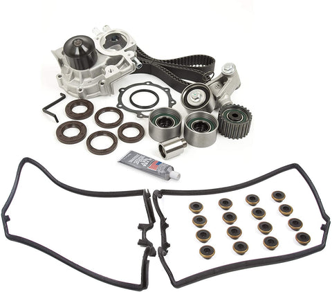 Evergreen TBKVC328 Timing Belt Kit Water Pump Gasket Fit 02-05 Subaru Impreza WRX Turbo 2.0L EJ20T