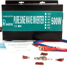 WZRELB RBP50012VCRT 500W 12V 120V Pure Sine Wave Solar Power Inverter with Remote Control Switch