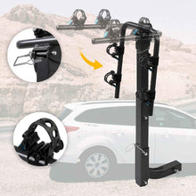 Adorish Portable Car Steel 3-Bike Hitch Racks U-Shaped Tailstock Holder Bicycle Trailer Rack