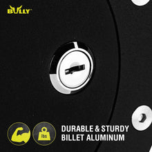 Bully BBS-1221CK Fuel Door - Billet Aluminum Fuel Filler Door with Lock, Black Gas Door for 1997-2003 Ford