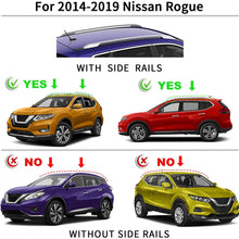 MONOKING Cross Bars Roof Racks Compatible for 2014-2019 Nissan Rogue Lightweight Aluminum Cargo Carrier Kayak Rooftop Luggage Crossbar Max Load 155 LBS