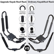 J Bar Kayak Roof Rack, Universal HD Marine Kayak Carrier Top Mount Car SUV Crossbar for Kayaks, Canoe, Surfboards, Ski Board & SUP Paddle Boards on SUV, Car & Truck with(1 Pair)