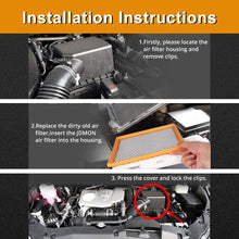 JDMON Compatible with Engine Panel Air Filter Toyota/Lexus/Jeep/Dodge Avalon V6 (2013-2018) ,Camry V6 (2012-2017),(2014-2019 Only Gas) Highlander,(2011-2018) Sienna (CA10755) (2 Pack)