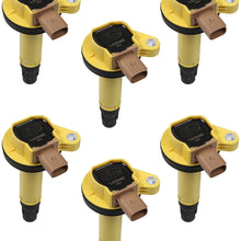 ACCEL (ACC 140646-6) Super Coil OEM Replacement 3 Pin Yellow 6 Pack Super Coil