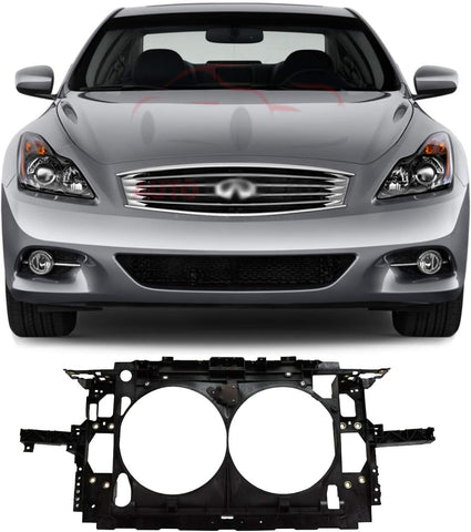 New Radiator Support Assembly For Infiniti 2007-2013 G35 X Sport G37 Journey G25 2014-2015 Q60 Premier Edition Coupe/Sedan Direct Replacement IN1225107 62501JK05A