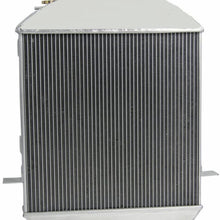 OzCoolingParts 17-27 Model T/TT Series Radiator, 3 Row Core All Aluminum Radiator for 1917-1927 Model T/Model TT/T-Bucket Grill Shells w/Chevy V8 Engine