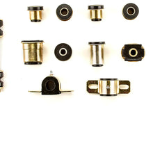 Andersen Restorations Black Polyurethane Front End Suspension Bushings Set with Oval Lower Control Arm Bushings Compatible with Oldsmobile 442/Cutlass OEM Spec Replacements (12 Piece Kit)