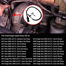 Part# 68039104AA Turbocharger Speed Sensor for 2011-2012 Ram 2500 3500 4500 5500 2007-2010 Dodge Ram 2500 3500 2008-2010 Dodge Ram 4500 5500 6.7L Diesel