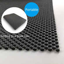 HONUTIGE Roof Cargo Bag Protective Mat, Foldable Cuttable Thick PVC Protection Pad with Extra Cushioning for Protecting Car Roof Carrier Bags & Car Roof, Universal Roof Rack Pad 34” x 43”