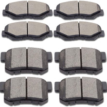 SCITOO Ceramic Discs Brake Pads Set Fit for Honda Element 2003 2004 2005 2006 2007 2008 2009 2010 2011, 2002 2003 2004 Honda CR-V EX/LX Sport Utility