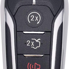 Horande Soft TPU Holder Skin Protector Key Fob Cover Case Fit for Ford Explorer Mustang F150 E F-450 Explorer Taurus Fusion Edge,Lincoln MKZ MKC MKX Key Fob (Red)