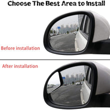 LivTee Blind Spot Mirror,Newest Fan Shaped HD Glass Frameless Convex Rear View Mirror with wide angle Adjustable Stick for Cars SUV and Trucks, Pack of 2