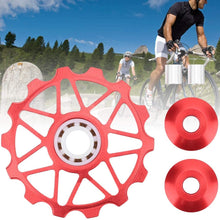 Tbest Bike Ceramics Bearings, 14T Mountain Road Bike Metal Ceramics Bearings Rear Derailleur Guide Roller Cycling Equipment